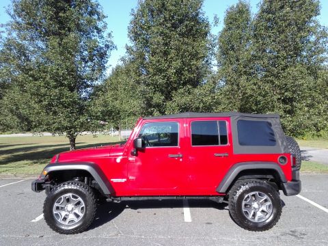 Flame Red Jeep Wrangler Unlimited Sport 4x4.  Click to enlarge.