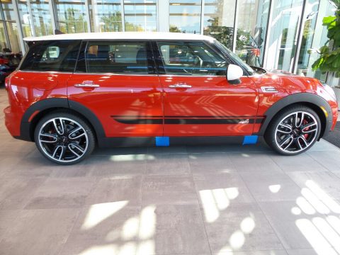 Chili Red Mini Clubman John Cooperworks ALL4.  Click to enlarge.