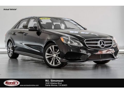 Black Mercedes-Benz E 350 Sedan.  Click to enlarge.