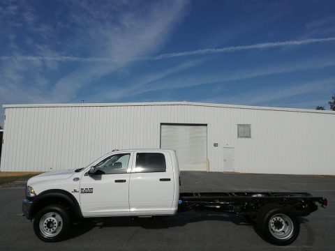 Bright White Ram 5500 Tradesman Crew Cab 4x4 Chassis.  Click to enlarge.