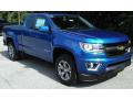 Front 3/4 View of 2018 Chevrolet Colorado Z71 Extended Cab 4x4 #3