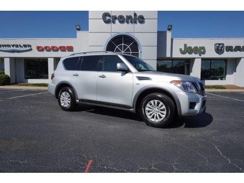 Brilliant Silver Nissan Armada SV 4x4.  Click to enlarge.