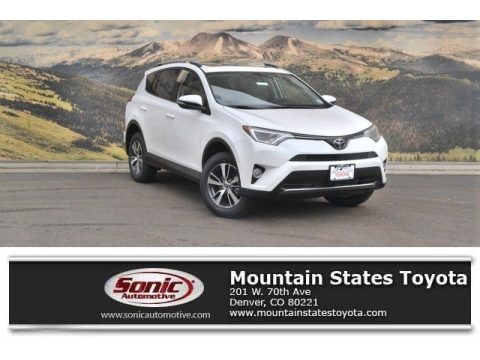 Super White Toyota RAV4 XLE AWD.  Click to enlarge.