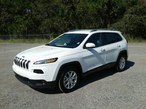 Bright White Jeep Cherokee Latitude Plus.  Click to enlarge.