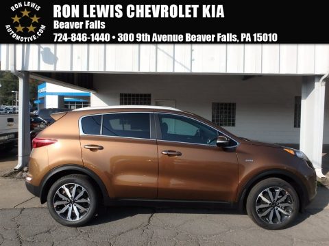 Burnished Copper Kia Sportage EX AWD.  Click to enlarge.