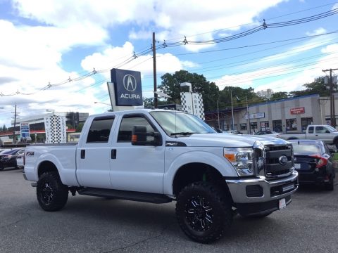 Oxford White Ford F250 Super Duty XL Crew Cab 4x4.  Click to enlarge.