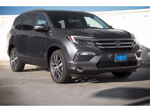 Modern Steel Metallic Honda Pilot Elite AWD.  Click to enlarge.