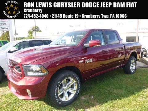 Delmonico Red Pearl Ram 1500 Sport Crew Cab 4x4.  Click to enlarge.
