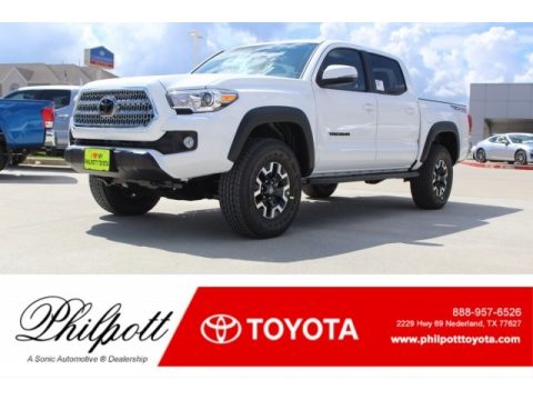 Super White Toyota Tacoma TRD Off Road Double Cab 4x4. Click to enlarge. Super White Toyota Tacoma TRD Off Road Double Cab 4x4. Click to enlarge.