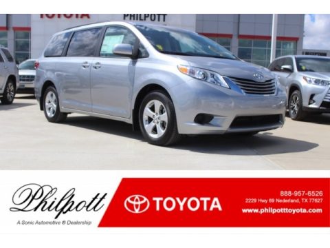 Silver Sky Metallic Toyota Sienna LE.  Click to enlarge.
