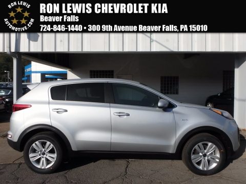 Sparkling Silver Kia Sportage LX AWD.  Click to enlarge.