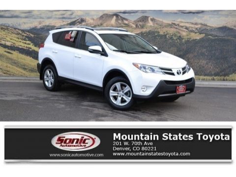 Super White Toyota RAV4 XLE AWD. Click to enlarge. Super White Toyota RAV4 XLE AWD. Click to enlarge.