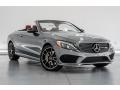 Front 3/4 View of 2018 Mercedes-Benz C 43 AMG 4Matic Cabriolet #11