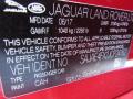 Jaguar Color Code CAH Italian Racing Red Metallic #23