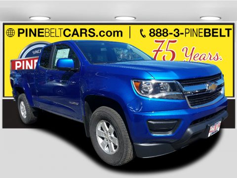 Kinetic Blue Metallic Chevrolet Colorado WT Extended Cab 4x4.  Click to enlarge.