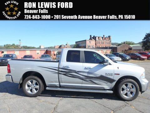 Bright Silver Metallic Ram 1500 SLT Quad Cab 4x4.  Click to enlarge.