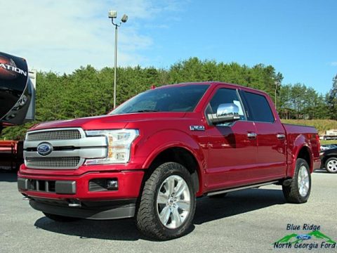 Ruby Red Ford F150 Platinum SuperCrew 4x4.  Click to enlarge.