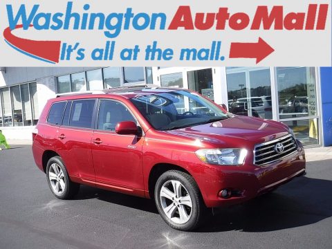 Salsa Red Pearl Toyota Highlander Sport 4WD.  Click to enlarge.