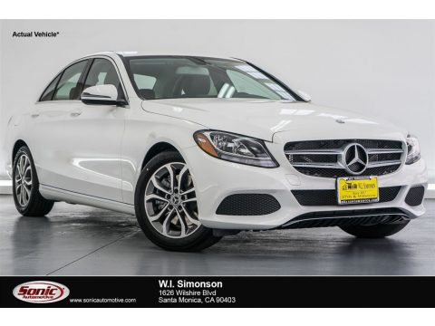 Polar White Mercedes-Benz C 300 Sedan.  Click to enlarge.