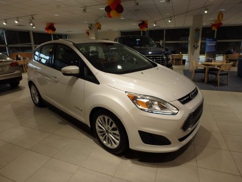 White Platinum Ford C-Max Hybrid SE.  Click to enlarge.