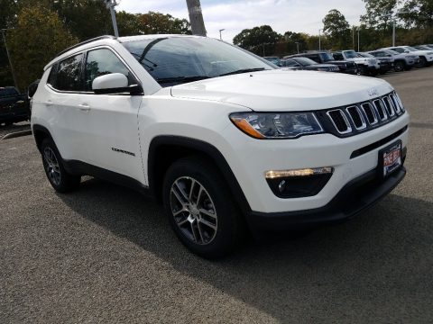 White Jeep Compass Latitude 4x4.  Click to enlarge.