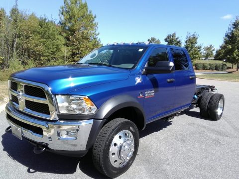Blue Streak Pearl Ram 4500 Tradesman Crew Cab 4x4 Chassis.  Click to enlarge.