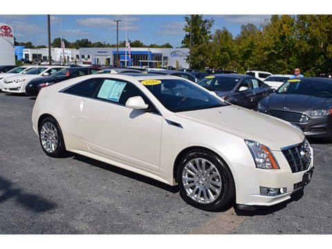 White Diamond Tricoat Cadillac CTS 4 AWD Coupe.  Click to enlarge.