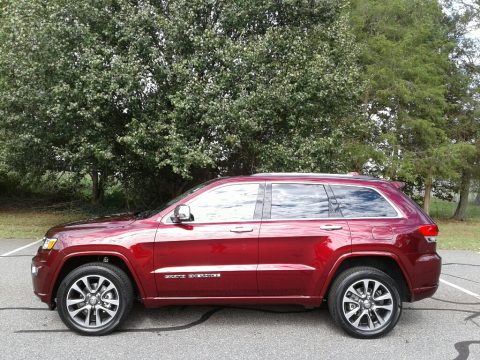 Velvet Red Pearl Jeep Grand Cherokee Overland 4x4.  Click to enlarge.