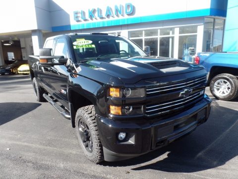 Black Chevrolet Silverado 2500HD LT Crew Cab 4x4.  Click to enlarge.