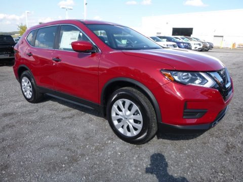 Palatial Ruby Nissan Rogue S AWD.  Click to enlarge.