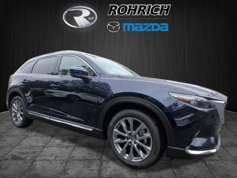 Deep Crystal Blue Mica Mazda CX-9 Grand Touring AWD.  Click to enlarge.