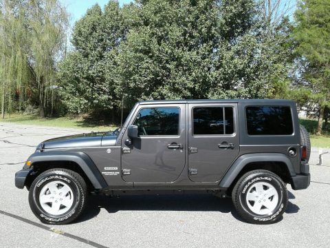 Granite Crystal Metallic Jeep Wrangler Unlimited Sport 4x4.  Click to enlarge.