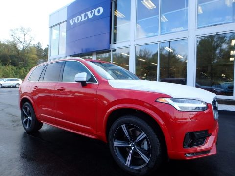 Passion Red Volvo XC90 T6 AWD R-Design.  Click to enlarge.