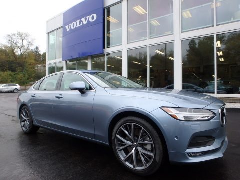 Mussel Blue Metallic Volvo S90 T6 AWD.  Click to enlarge.