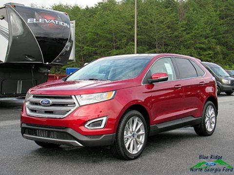 Ruby Red Metallic Ford Edge Titanium.  Click to enlarge.