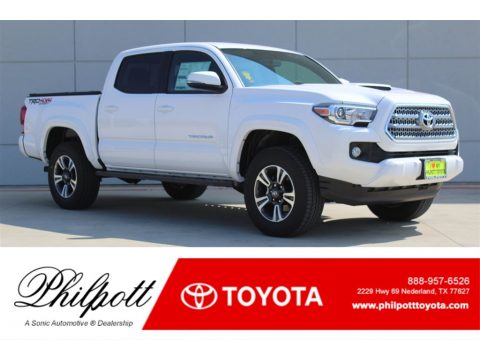 Super White Toyota Tacoma TRD Sport Double Cab 4x4.  Click to enlarge.