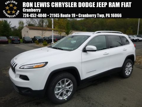 Bright White Jeep Cherokee Latitude 4x4.  Click to enlarge.