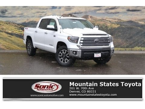 Super White Toyota Tundra Limited CrewMax 4x4.  Click to enlarge.