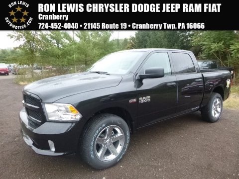 Brilliant Black Crystal Pearl Ram 1500 Express Crew Cab 4x4.  Click to enlarge.