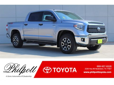 Silver Sky Metallic Toyota Tundra SR5 CrewMax 4x4.  Click to enlarge.