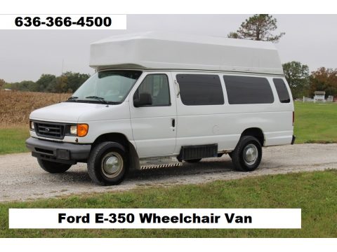 Oxford White Ford E Series Van E350 Commercial Extended.  Click to enlarge.