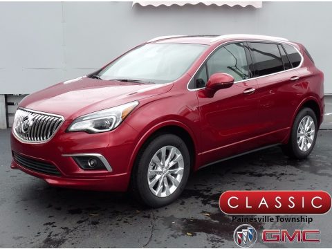 Chili Red Metallilc Buick Envision Essence AWD.  Click to enlarge.