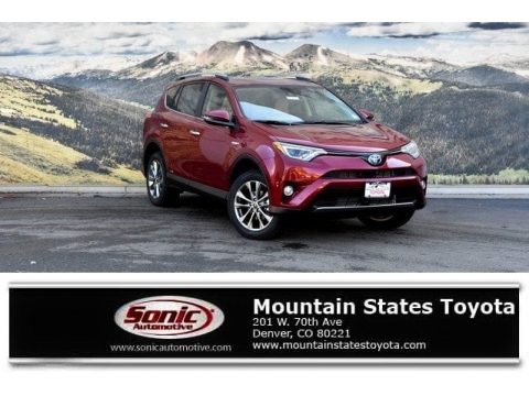 Ruby Flare Pearl Toyota RAV4 Limited AWD Hybrid.  Click to enlarge.