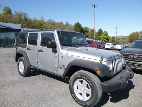 Billet Silver Metallic Jeep Wrangler Unlimited Sport 4x4.  Click to enlarge.