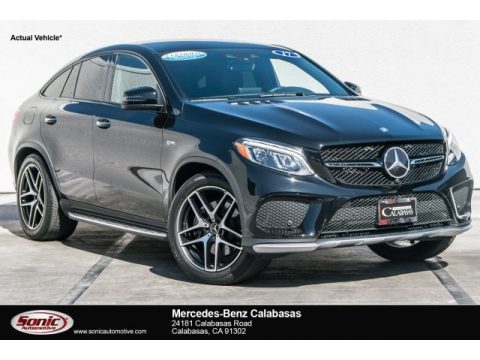 Black Mercedes-Benz GLE 43 AMG 4Matic Coupe.  Click to enlarge.