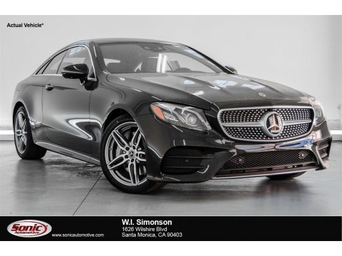 Obsidian Black Metallic Mercedes-Benz E 400 Coupe.  Click to enlarge.