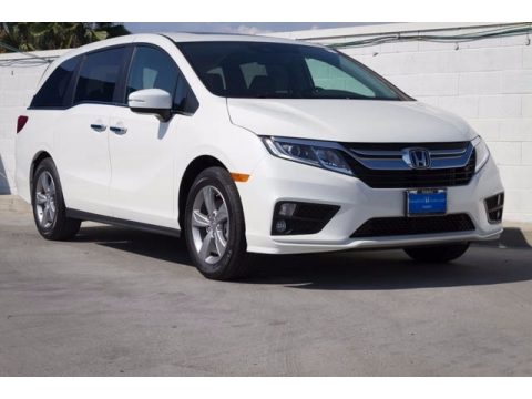 White Diamond Pearl Honda Odyssey EX-L.  Click to enlarge.