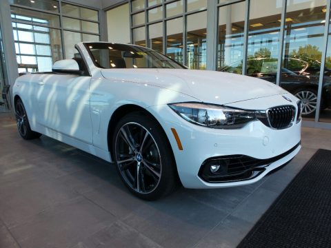 Alpine White BMW 4 Series 440i xDrive Convertible.  Click to enlarge.