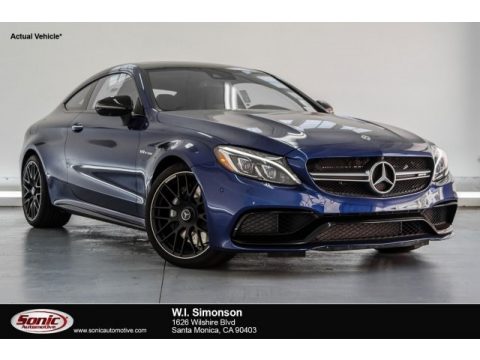 Brilliant Blue Metallic Mercedes-Benz C 63 AMG Coupe.  Click to enlarge.