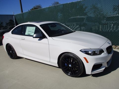 Alpine White BMW 2 Series M240i xDrive Coupe.  Click to enlarge.